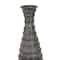 24&#x22; Black Stoneware Traditional Vase